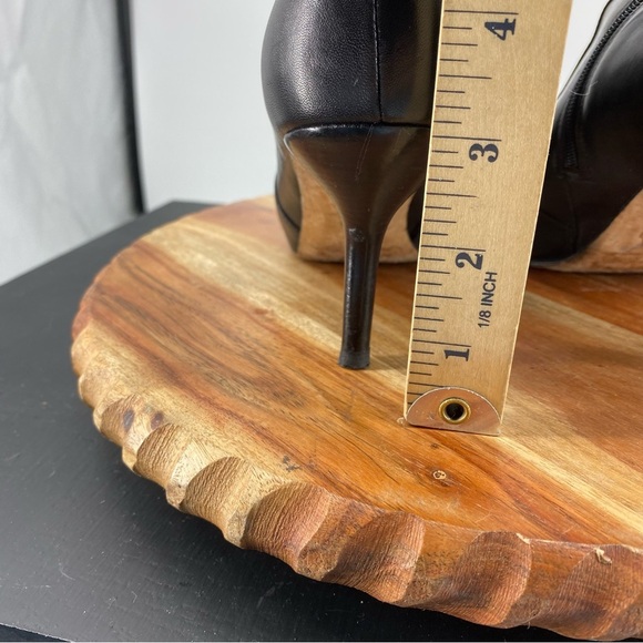 VIA SPIGA Italian leather ankle booties with heel Sz 8  - Black pointed toe - Picture 5 of 9